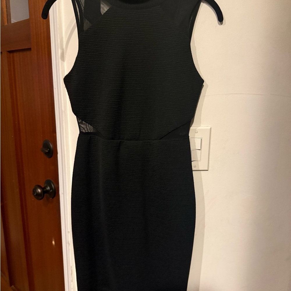 Emerald Sundae Black Midi Sheath Dress